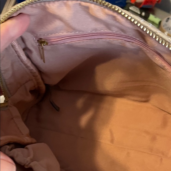 Vince Camuto Quilted Cream Cosmetic Bag - Picture 7 of 9